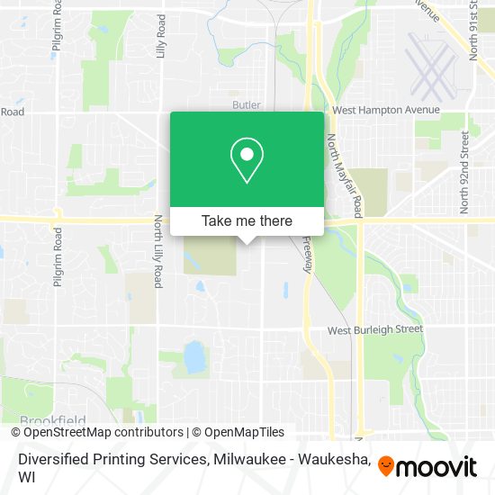 Diversified Printing Services map