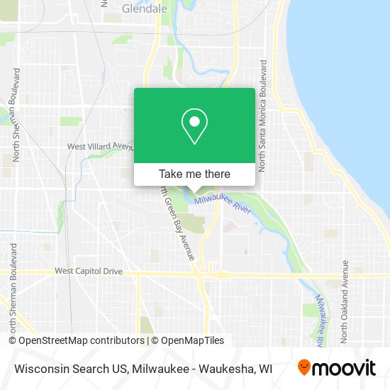 Mapa de Wisconsin Search US