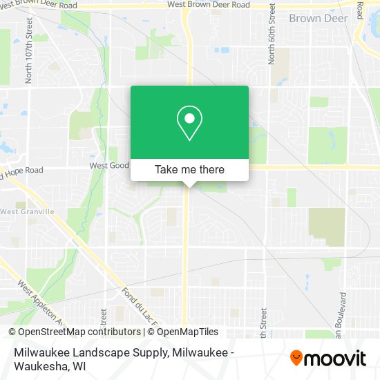 Mapa de Milwaukee Landscape Supply