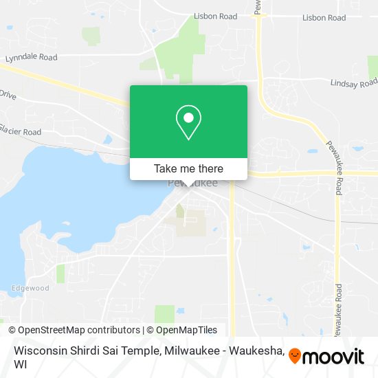 Mapa de Wisconsin Shirdi Sai Temple