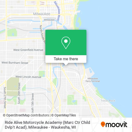 Mapa de Ride Alive Motorcycle Academy (Marc Ctr Child Dvlp't Acad)