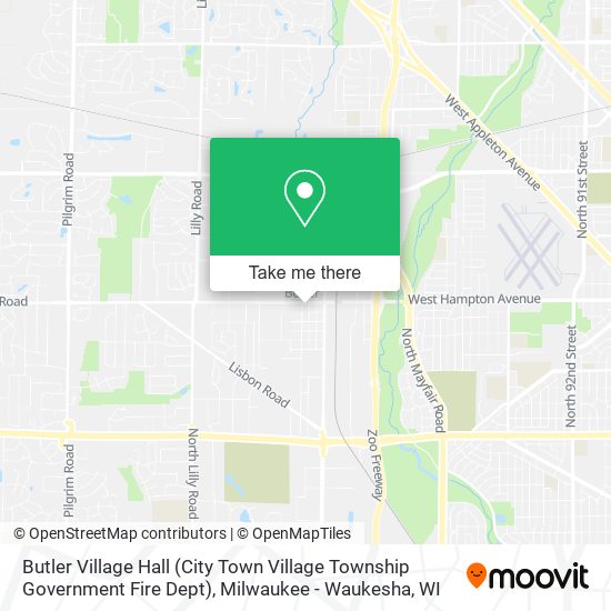 Butler Village Hall (City Town Village Township Government Fire Dept) map