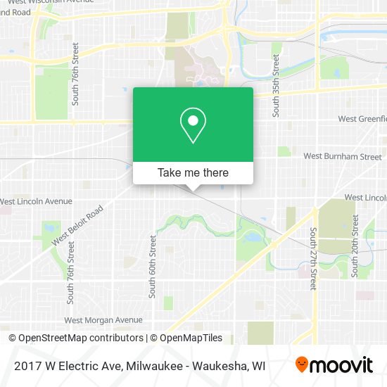 Mapa de 2017 W Electric Ave