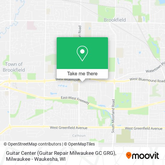 Mapa de Guitar Center (Guitar Repair Milwaukee GC GRG)