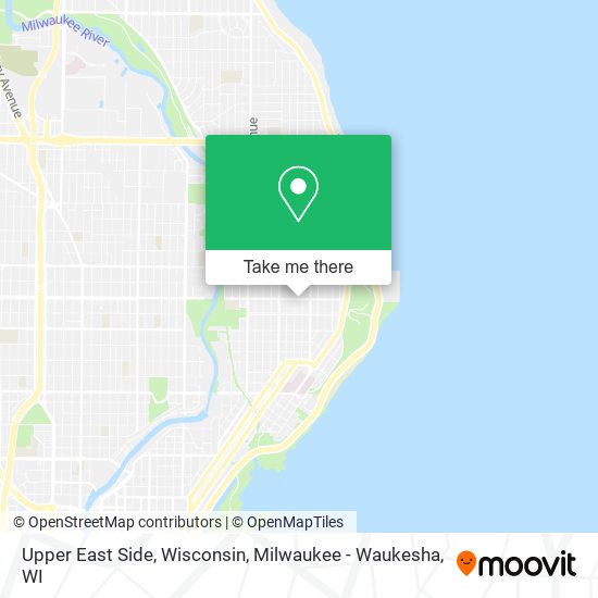 Mapa de Upper East Side, Wisconsin