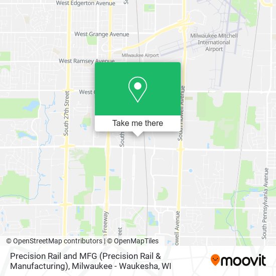 Precision Rail and MFG (Precision Rail & Manufacturing) map