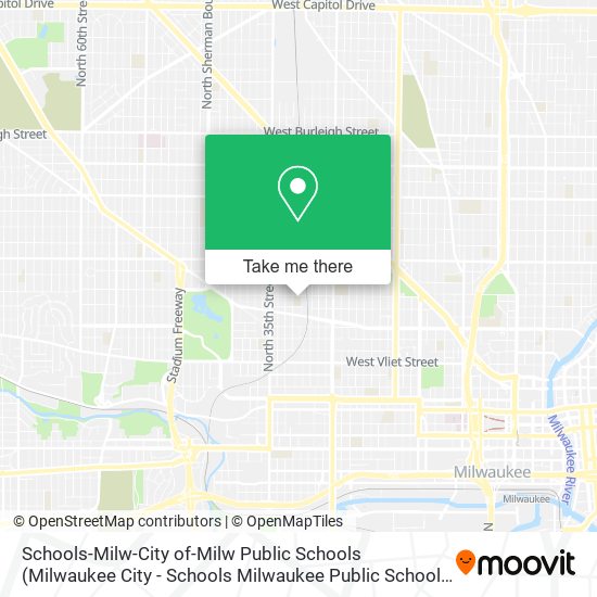 Mapa de Schools-Milw-City of-Milw Public Schools