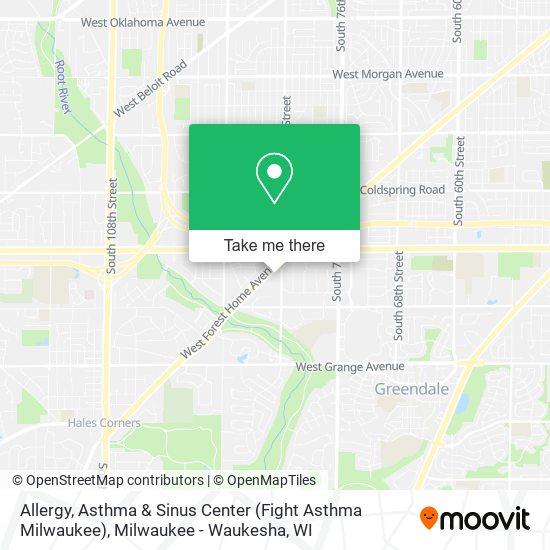 Mapa de Allergy, Asthma & Sinus Center (Fight Asthma Milwaukee)