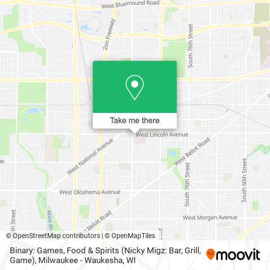 Binary: Games, Food & Spirits (Nicky Migz: Bar, Grill, Game) map