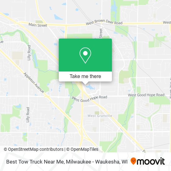 Mapa de Best Tow Truck Near Me