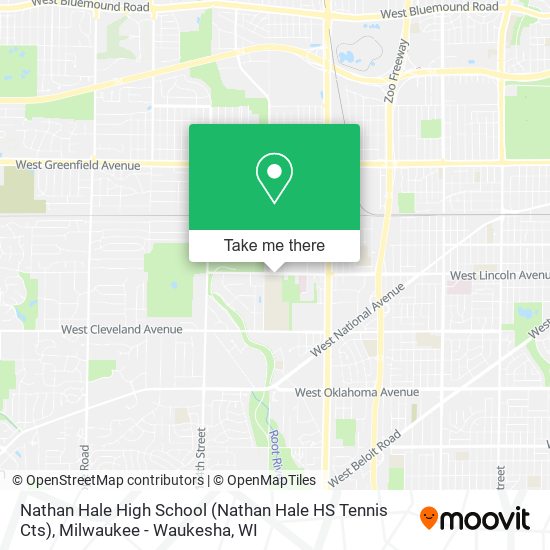 Mapa de Nathan Hale High School (Nathan Hale HS Tennis Cts)