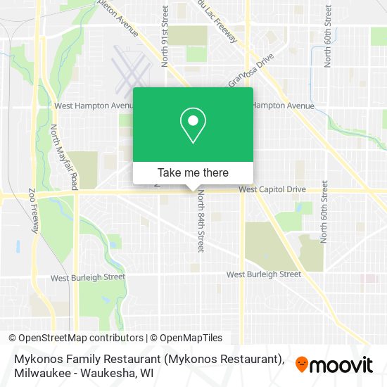 Mapa de Mykonos Family Restaurant (Mykonos Restaurant)