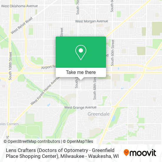 Lens Crafters (Doctors of Optometry - Greenfield Place Shopping Center) map