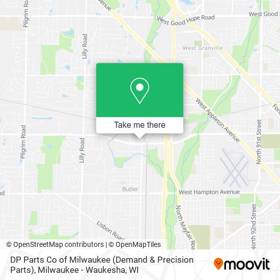 Mapa de DP Parts Co of Milwaukee (Demand & Precision Parts)