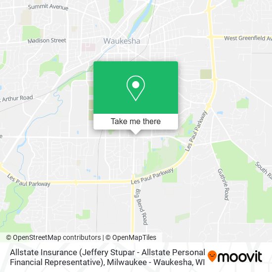 Mapa de Allstate Insurance (Jeffery Stupar - Allstate Personal Financial Representative)