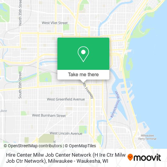 Mapa de Hire Center Milw Job Center Network (H Ire Ctr Milw Job Ctr Network)