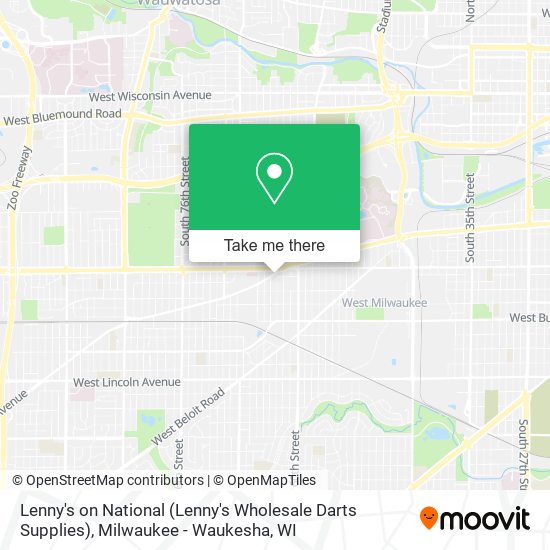 Mapa de Lenny's on National (Lenny's Wholesale Darts Supplies)