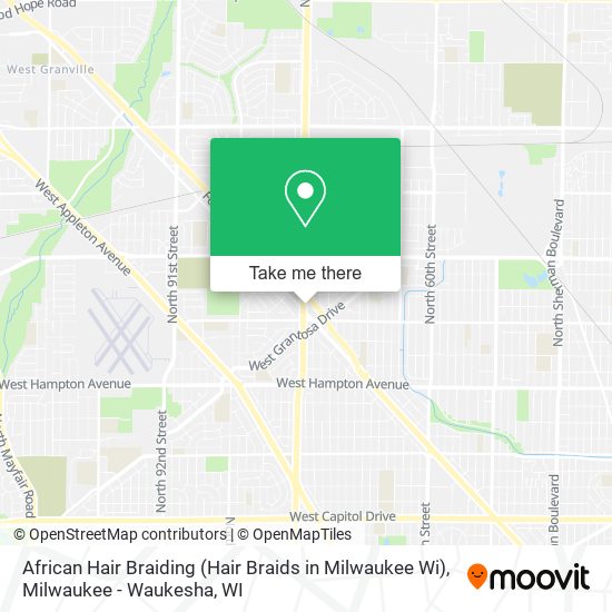Mapa de African Hair Braiding (Hair Braids in Milwaukee Wi)
