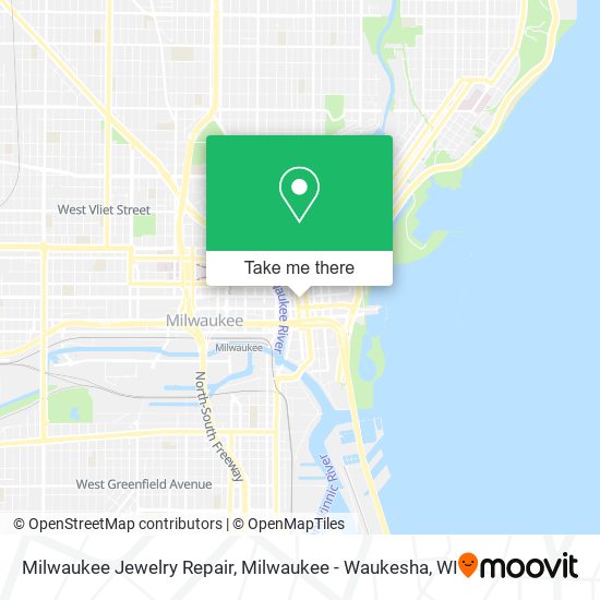 Mapa de Milwaukee Jewelry Repair