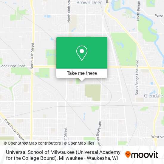 Mapa de Universal School of Milwaukee (Universal Academy for the College Bound)