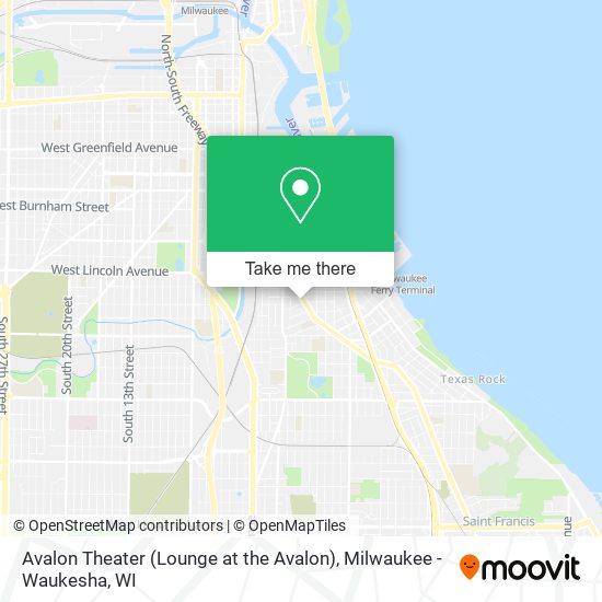 Mapa de Avalon Theater (Lounge at the Avalon)