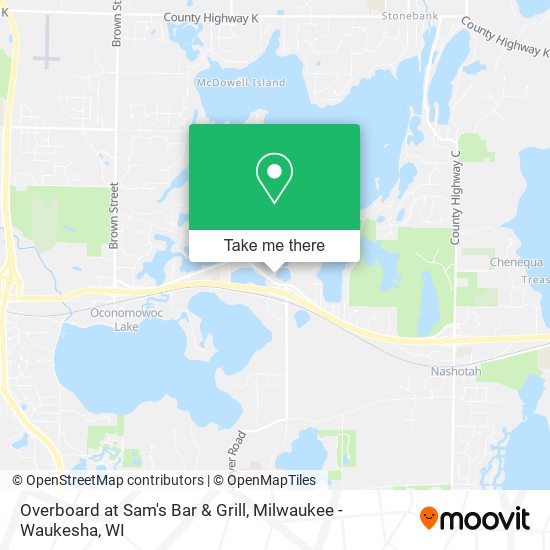 Overboard at Sam's Bar & Grill map