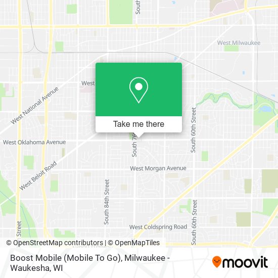 Mapa de Boost Mobile (Mobile To Go)