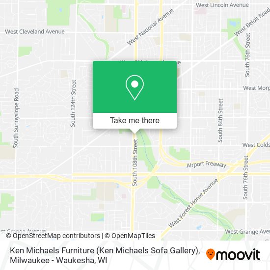 Mapa de Ken Michaels Furniture (Ken Michaels Sofa Gallery)