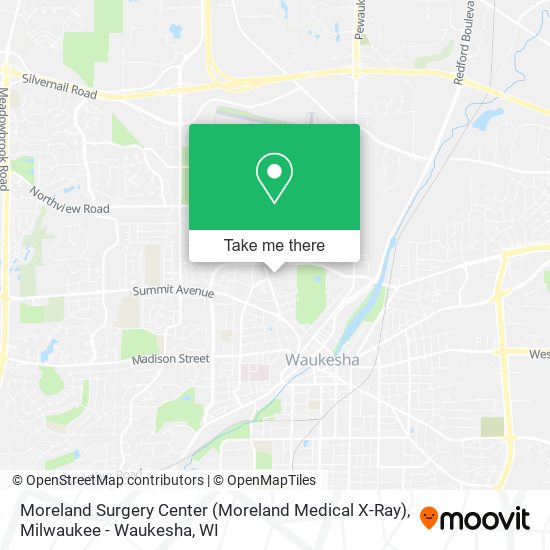 Mapa de Moreland Surgery Center (Moreland Medical X-Ray)