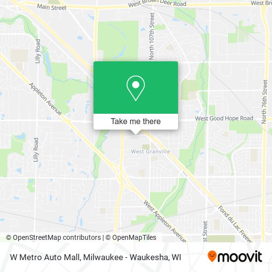 W Metro Auto Mall map