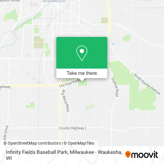 Mapa de Infinity Fields Baseball Park