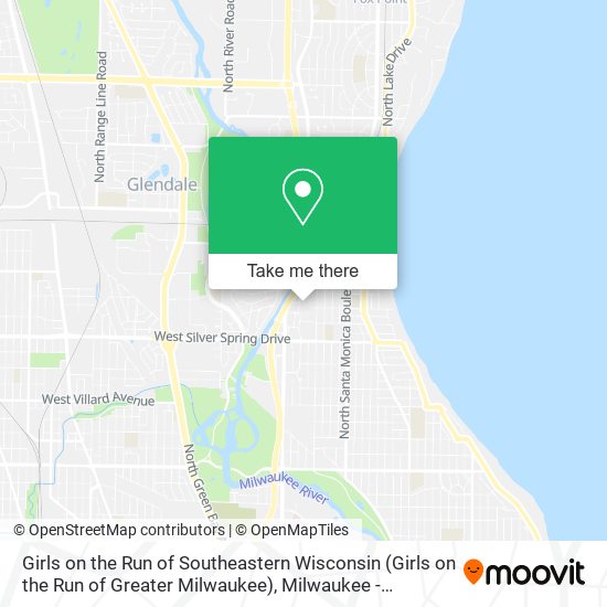 Girls on the Run of Southeastern Wisconsin (Girls on the Run of Greater Milwaukee) map