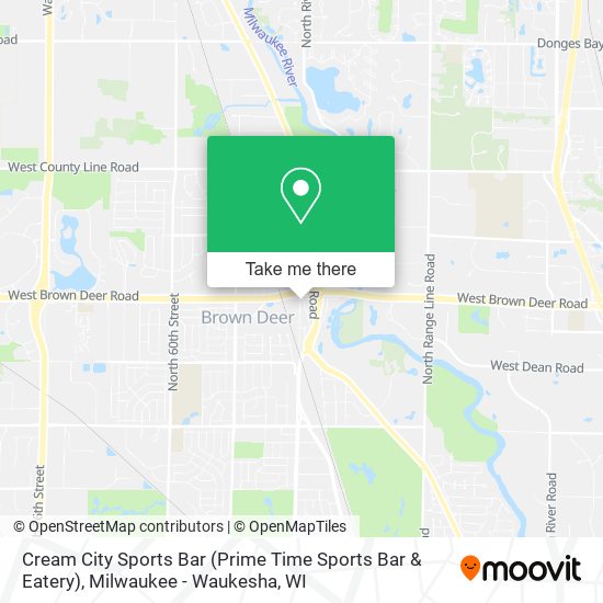 Mapa de Cream City Sports Bar (Prime Time Sports Bar & Eatery)