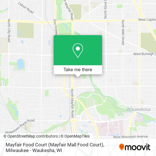Mayfair Food Court map