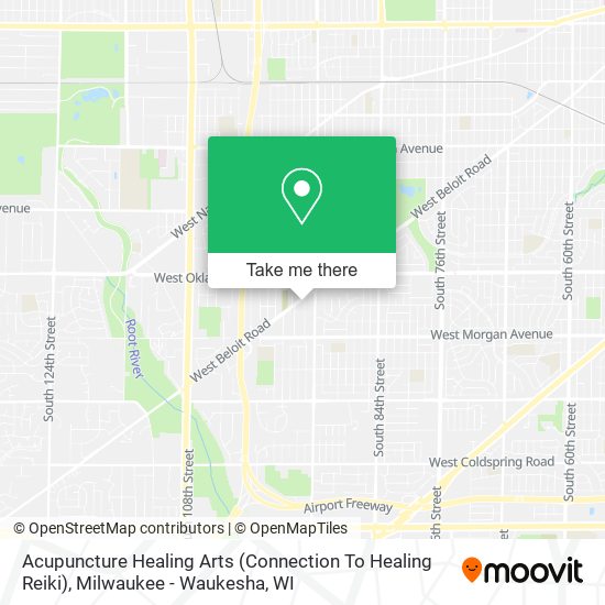 Mapa de Acupuncture Healing Arts (Connection To Healing Reiki)