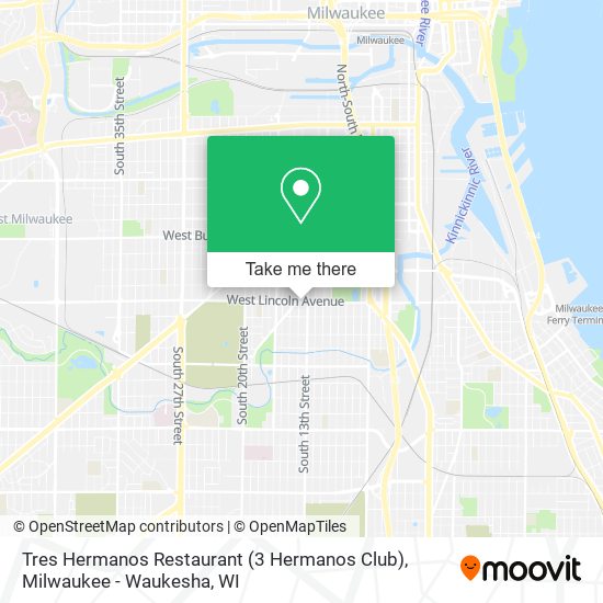 Mapa de Tres Hermanos Restaurant (3 Hermanos Club)