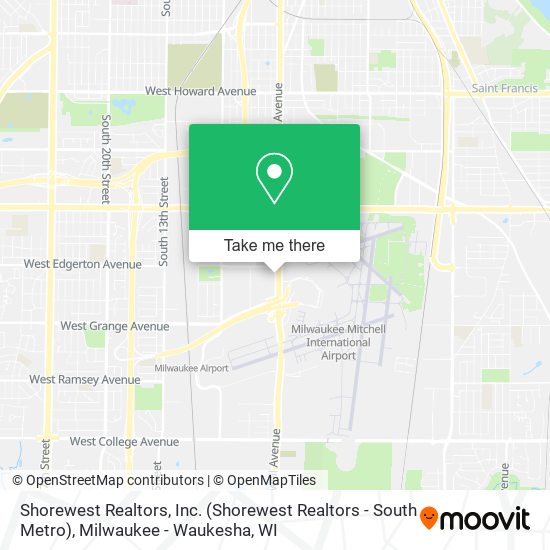 Mapa de Shorewest Realtors, Inc. (Shorewest Realtors - South Metro)