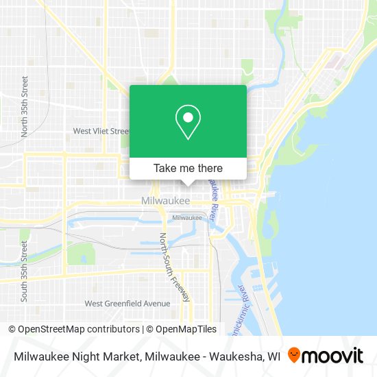 Mapa de Milwaukee Night Market