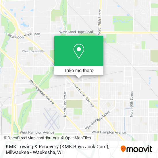 KMK Towing & Recovery (KMK Buys Junk Cars) map