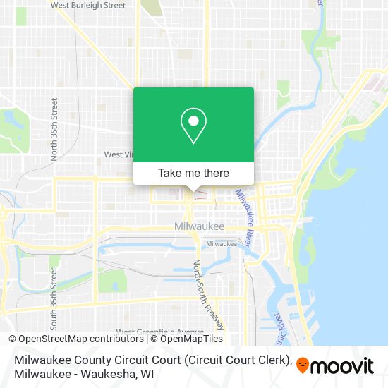 Mapa de Milwaukee County Circuit Court (Circuit Court Clerk)