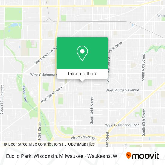 Mapa de Euclid Park, Wisconsin
