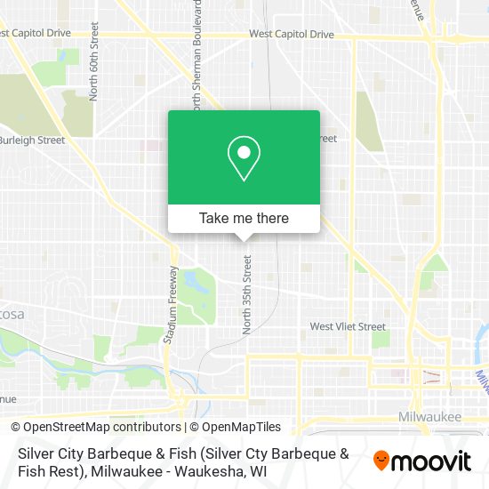 Mapa de Silver City Barbeque & Fish (Silver Cty Barbeque & Fish Rest)