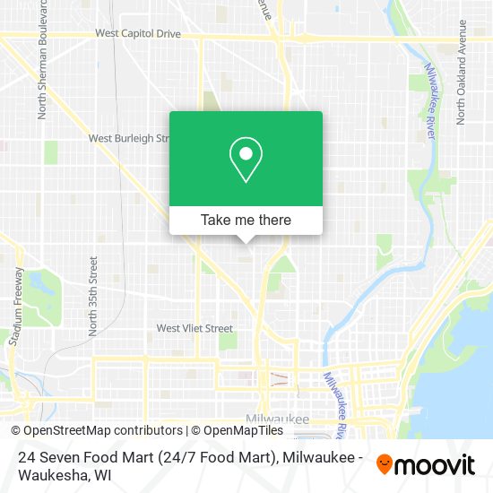 24 Seven Food Mart map