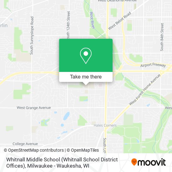 Mapa de Whitnall Middle School (Whitnall School District Offices)