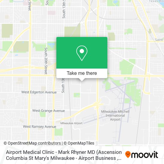 Mapa de Airport Medical Clinic - Mark Rhyner MD