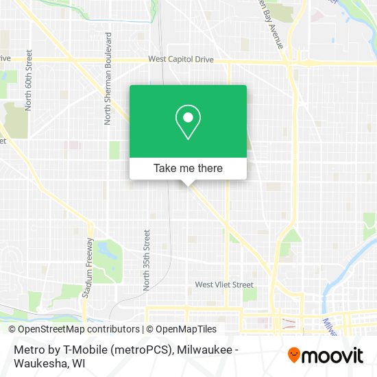 Mapa de Metro by T-Mobile (metroPCS)