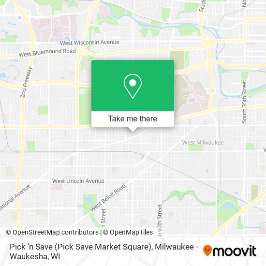 Mapa de Pick 'n Save (Pick Save Market Square)