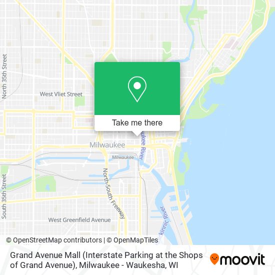 Mapa de Grand Avenue Mall (Interstate Parking at the Shops of Grand Avenue)