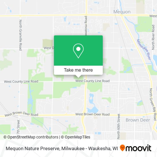 Mequon Nature Preserve map