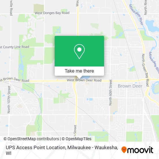 UPS Access Point Location map